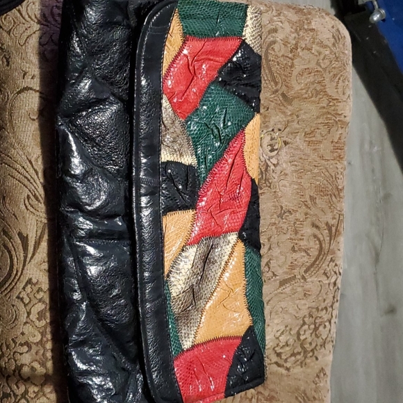 Women gorgeous vintage  handbag Reptile Skin - Picture 7 of 10